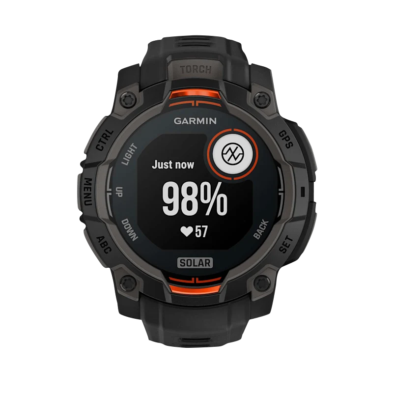 Garmin Instinct 3 Solar, (45mm) Black with Black Band (010-02934-00)