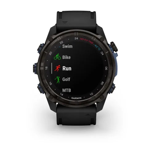 Garmin Descent Mk3i, 51 mm, titanio DLC gris carbono con correa de silicona negra (010-02752-10)