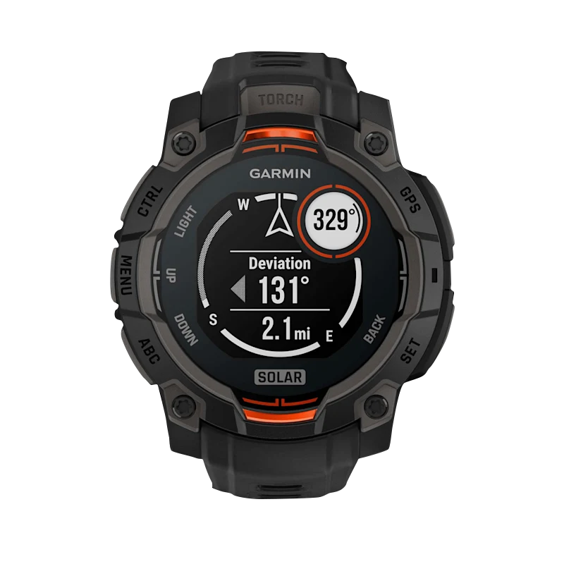 Garmin Instinct 3 Solar, (45mm) Black with Black Band (010-02934-00)