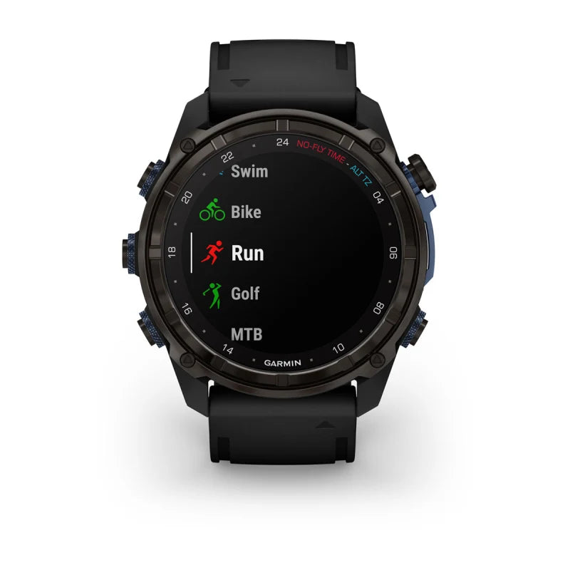 Garmin Descent Mk3i, 51 mm Carbon Gray DLC Titanium with Black Silicone Band and Descent T2 Transceiver