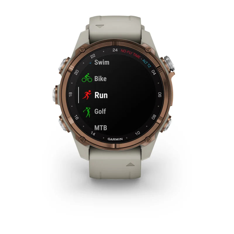 Garmin Descent Mk3i, 43 mm Bronze PVD Titanium with French Gray Silicone Band and Descent T2 Transceiver