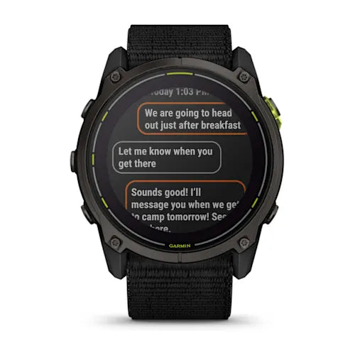 Garmin Enduro 3 Black, reloj inteligente con GPS de alto rendimiento, funciones de navegación, actividad y salud (010-02751-00)