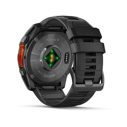 Garmin Fenix ​​8, 51 mm AMOLED, gris pizarra con correa de silicona negra (010-02905-00)