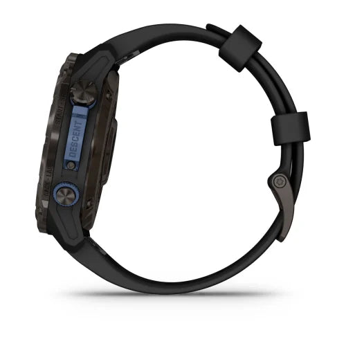 Garmin Descent Mk3i, 51 mm, titanio DLC gris carbono con correa de silicona negra (010-02752-10)