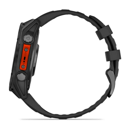 Garmin Fenix 8, 47 mm AMOLED, Slate Gray with Black Silicone Band (010-02904-00)