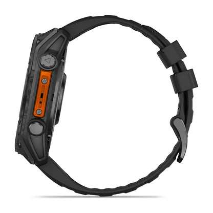 Garmin Fenix ​​8, 51 mm AMOLED, gris pizarra con correa de silicona negra (010-02905-00)