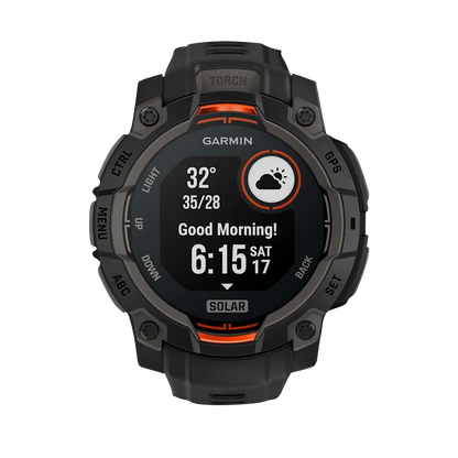 Garmin Instinct 3 Solar, (45mm) Black with Black Band (010-02934-00)