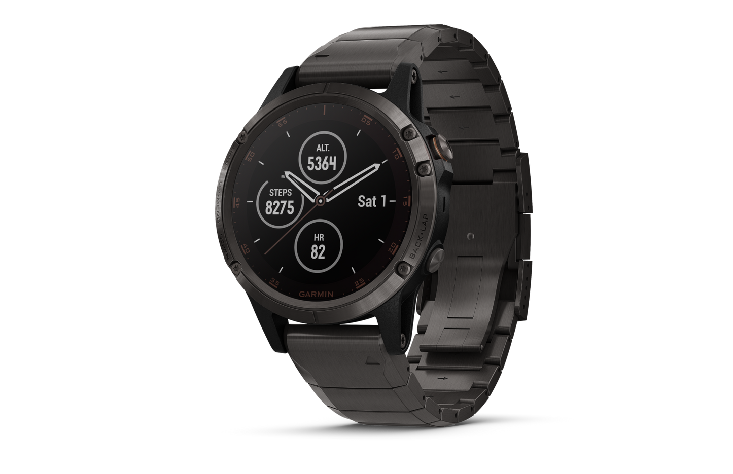 Garmin Fenix ​​5 Plus Zafiro Negro con Correa Negra (010-01988-00)