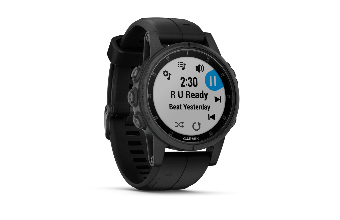 Garmin Fenix ​​5S Plus Zafiro Negro con Correa Negra (010-01987-02)