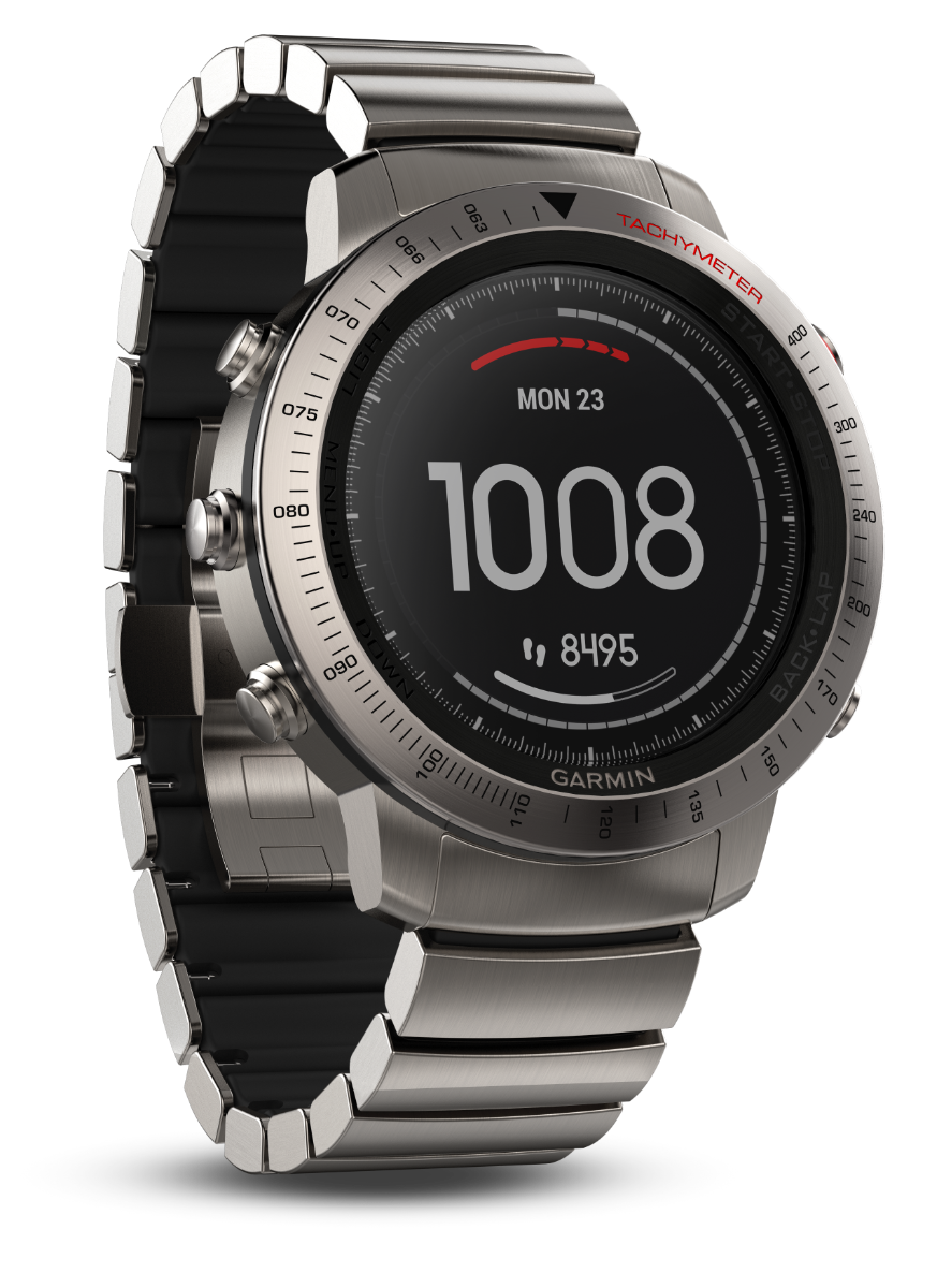 Garmin Fenix ​​Chronos con correa híbrida de titanio (010-01957-01)