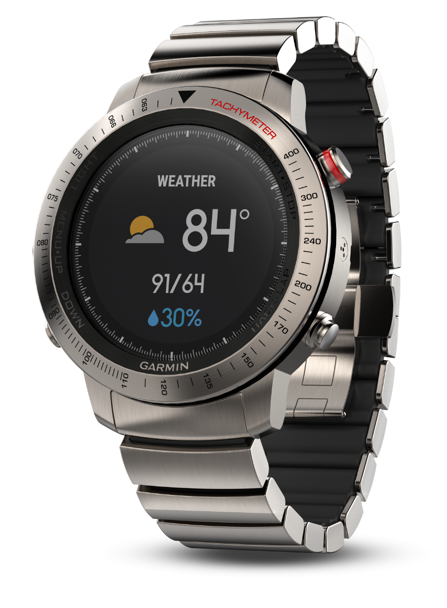 Garmin Fenix ​​Chronos con correa híbrida de titanio (010-01957-01)