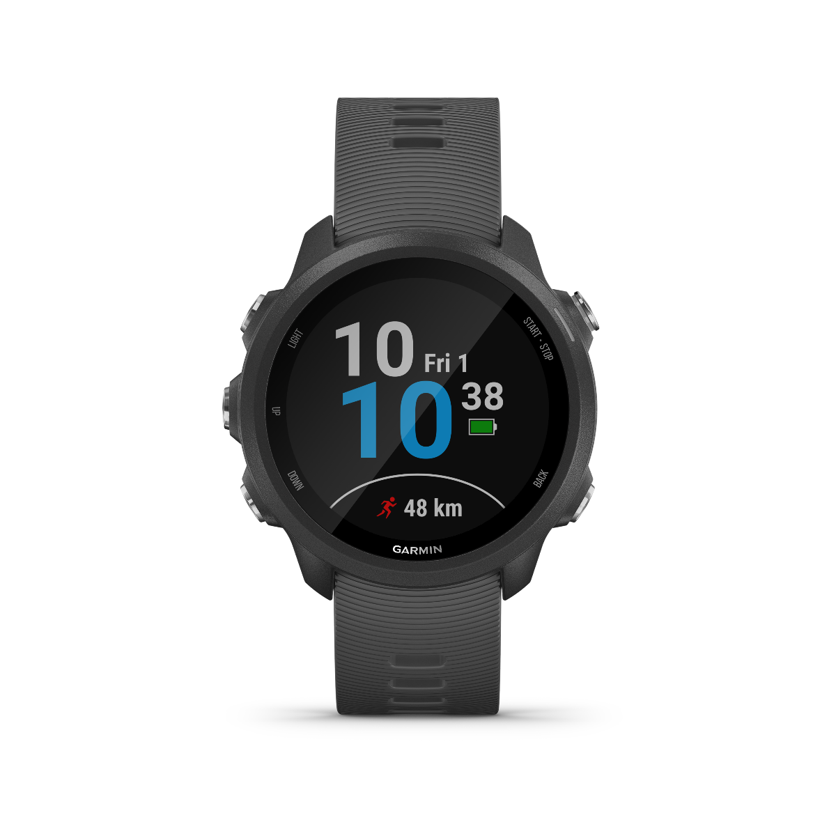 Garmin Forerunner 245, Slate, reloj inteligente premium con GPS para corredores (010-02120-00)