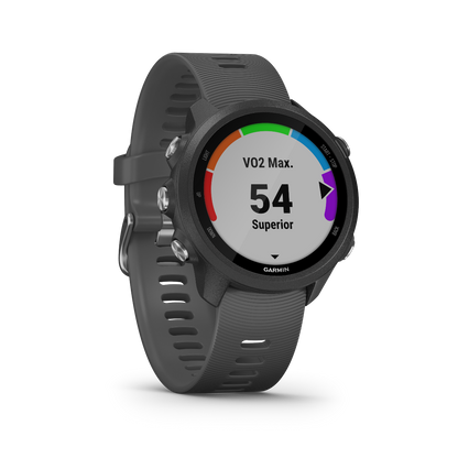 Garmin Forerunner 245, Slate, reloj inteligente premium con GPS para corredores (010-02120-00)