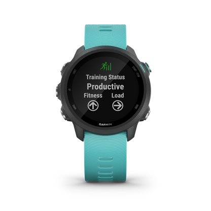 Garmin Forerunner 245 Music, Aqua, reloj inteligente premium con GPS para corredores (010-02120-22)