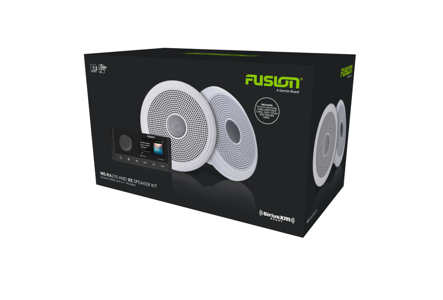 Garmin Fusion Stereo and Speaker Kits, MS-RA210 and XS Classic Speaker Kit (010-02250-50)