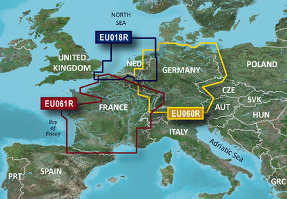 Cartas Garmin Benelux BlueChart g3 Vision | VEU018R | microSD/SD (010-C0775-00)