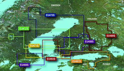 Cartas Garmin del golfo de Botnia, norte BlueChart g3 Vision | VEU473S | microSD/SD