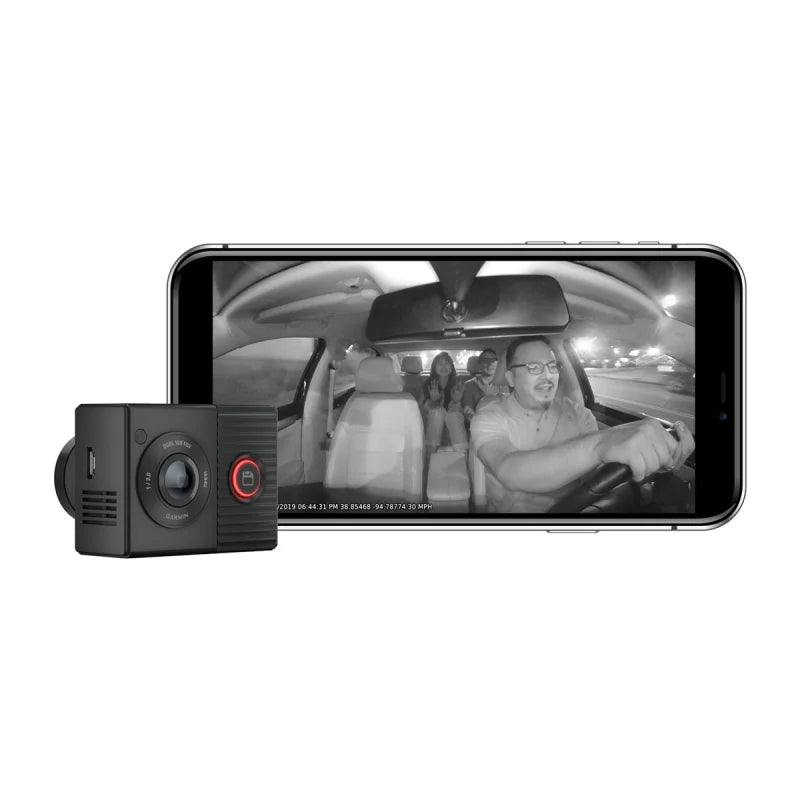 Garmin Dash Cam Tandem Dual-lens with Two 180-degree Lenses (Garmin Certified Refurbished)