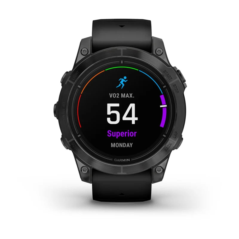 Garmin Epix Pro (Gen 2), edición estándar de 47 mm, gris pizarra con correa negra (010-02803-00)