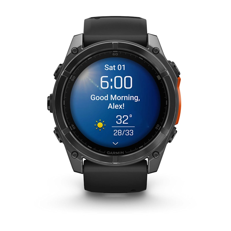 Garmin Fenix ​​8, 51 mm AMOLED, gris pizarra con correa de silicona negra (010-02905-00)