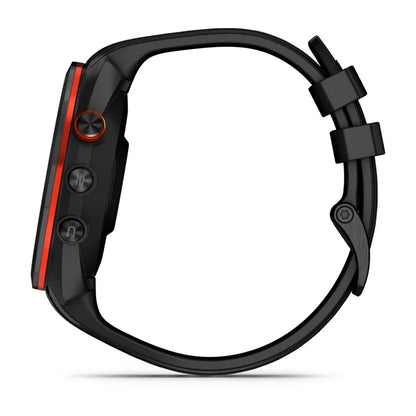 Garmin Approach S70, 47 mm Black/Red Ceramic Bezel with Black Silicone Band (010-02746-02)