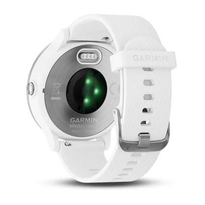 Garmin Vívoactive 3 silicona blanca, acero inoxidable (Reacondicionado Certificado Garmin) 