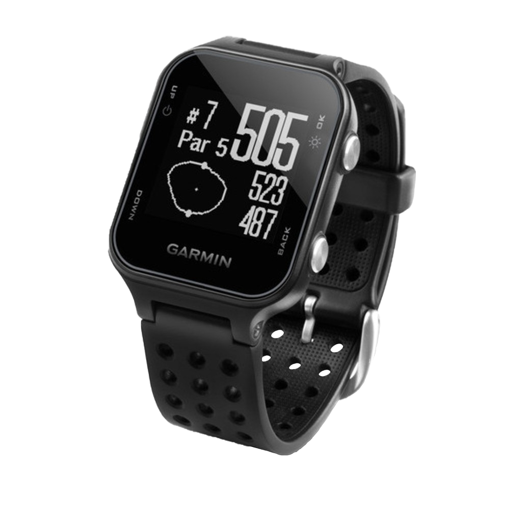 Garmin Approach S20, negro, reloj inteligente con GPS y telémetro para golf (reacondicionado certificado por Garmin)