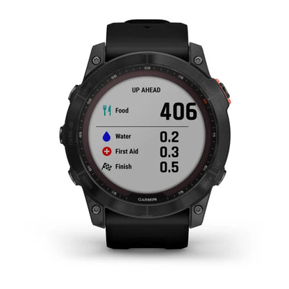 Garmin Fēnix 7X, Solar Edition Gris pizarra con correa negra (Reacondicionado certificado por Garmin) 