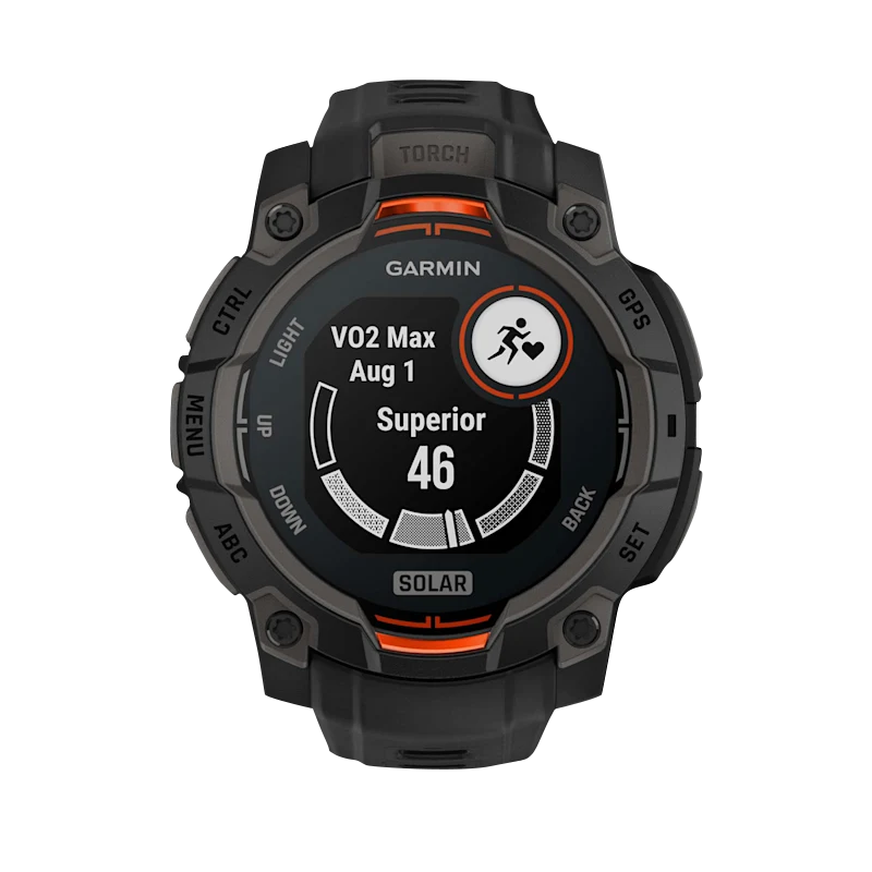 Garmin Instinct 3 Solar, (45mm) Black with Black Band (010-02934-00)