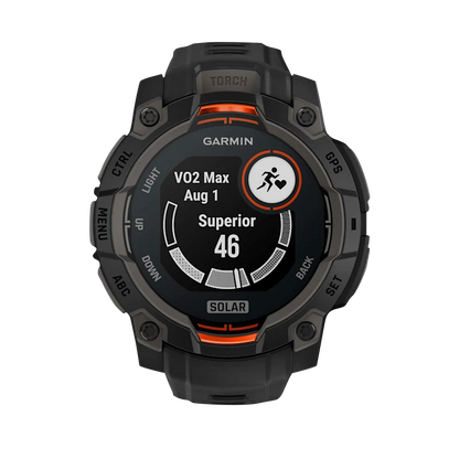 Garmin Instinct 3 Solar, (45mm) Black with Black Band (010-02934-00)