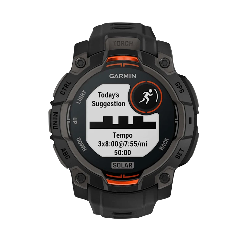 Garmin Instinct 3 Solar, (45mm) Black with Black Band (010-02934-00)