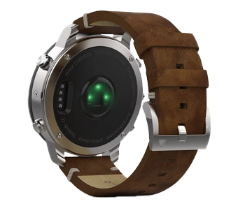 Reloj inteligente Garmin Fenix ​​Chronos con correa de cuero y GPS (reacondicionado certificado por Garmin)