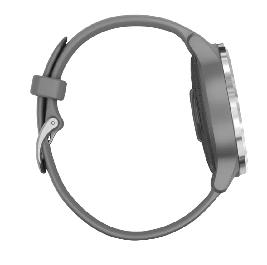 Garmin Vivoactive 4S - Plata con correa gris (010-02172-01)