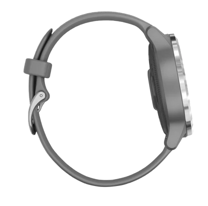 Garmin Vivoactive 4S - Plata con correa gris (010-02172-01)