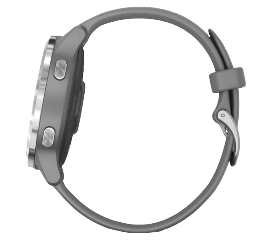 Garmin Vivoactive 4S - Plata con correa gris (010-02172-01)