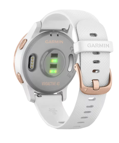 Garmin Vivoactive 4S - Oro rosa con correa blanca (010-02172-21)