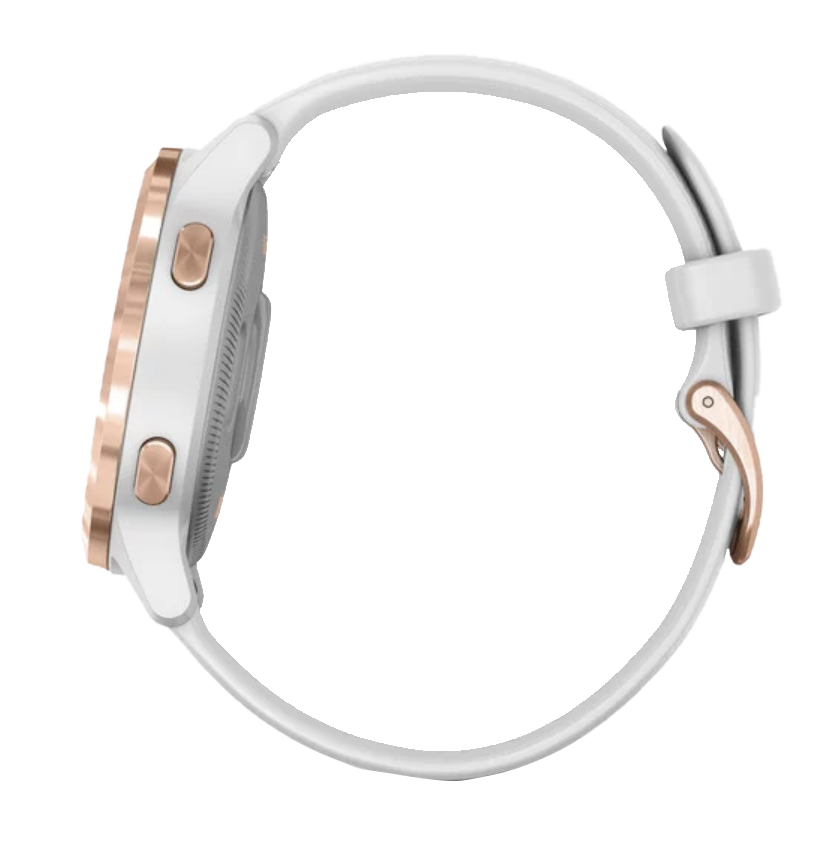 Garmin Vivoactive 4S - Oro rosa con correa blanca (010-02172-21)