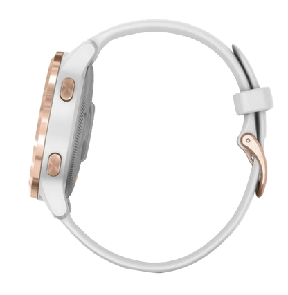 Garmin Vivoactive 4S - Oro rosa con correa blanca (010-02172-21)