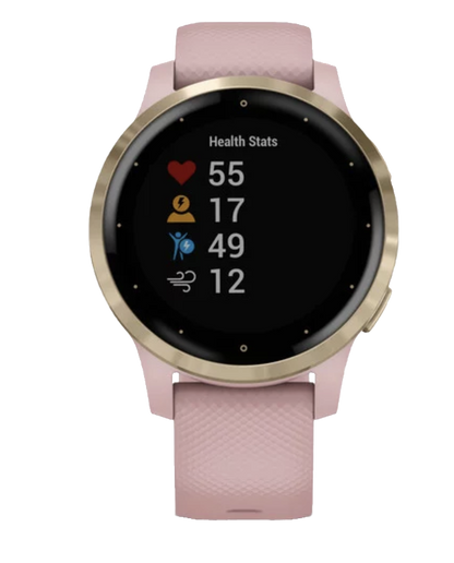 Garmin Vivoactive 4S - Correa en dorado claro con rosa empolvado (010-02172-31)