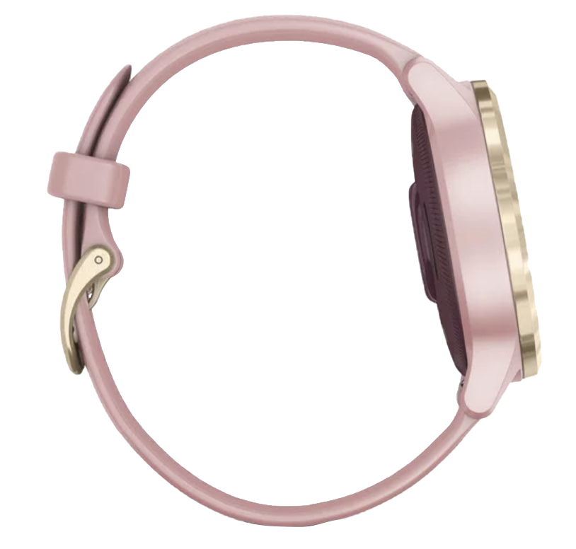 Garmin Vivoactive 4S - Correa en dorado claro con rosa empolvado (010-02172-31)