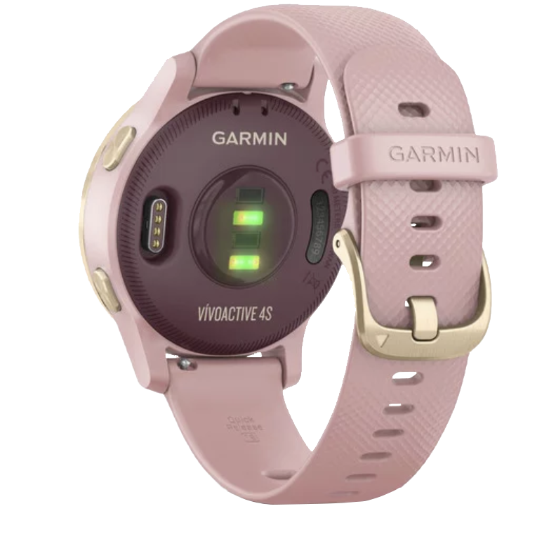 Garmin Vivoactive 4S - Correa en dorado claro con rosa empolvado (010-02172-31)