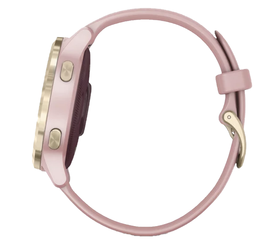 Garmin Vivoactive 4S - Correa en dorado claro con rosa empolvado (010-02172-31)