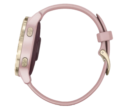 Garmin Vivoactive 4S - Correa en dorado claro con rosa empolvado (010-02172-31)