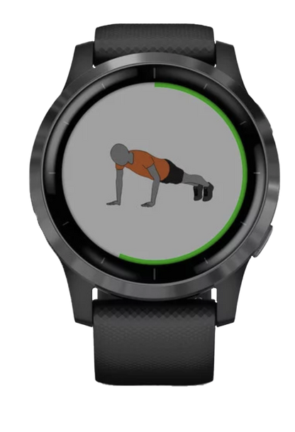 Garmin Vivoactive 4 - Pizarra con correa negra (010-02174-11)