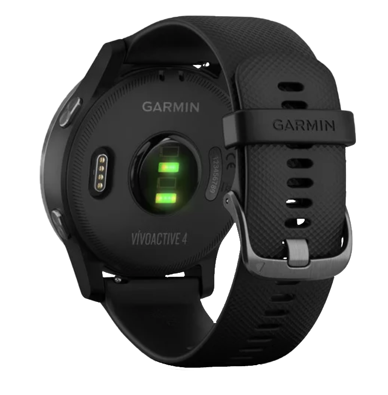 Garmin Vivoactive 4 - Pizarra con correa negra (010-02174-11)