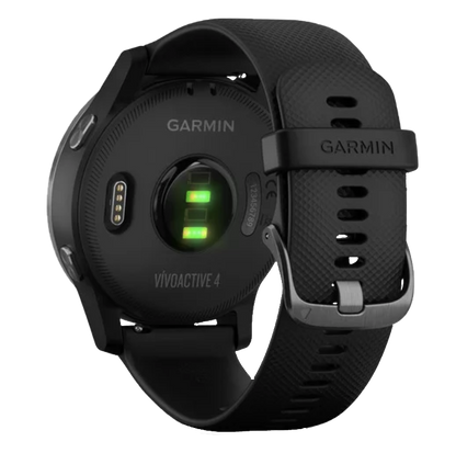 Garmin Vivoactive 4 - Pizarra con correa negra (010-02174-11)