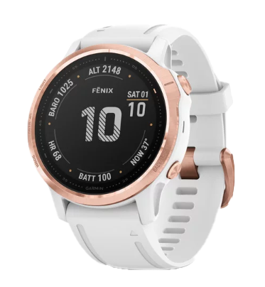 Garmin Fenix 6S Pro Rose Goldtone With White Band (010-02159-10)