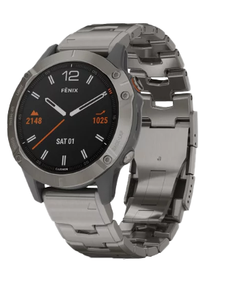 Garmin Fenix 6 Sapphire Titanium with Vented Titanium Bracelet (010-02158-22)