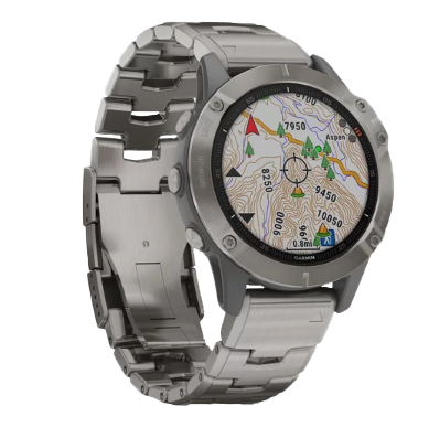 Garmin Fenix 6 Sapphire Titanium with Vented Titanium Bracelet (010-02158-22)