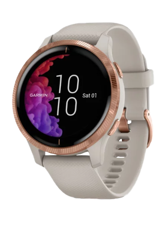 Garmin Venu Light Sand with Rose Gold Hardware (010-02173-21)